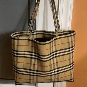 Burberry Nova Canvas Large Tote Bag